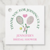 Étiquette de remerciement pour enterrement de vie (Devant)