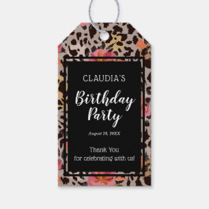 Étiquette de remerciement pour fête d'anniversaire