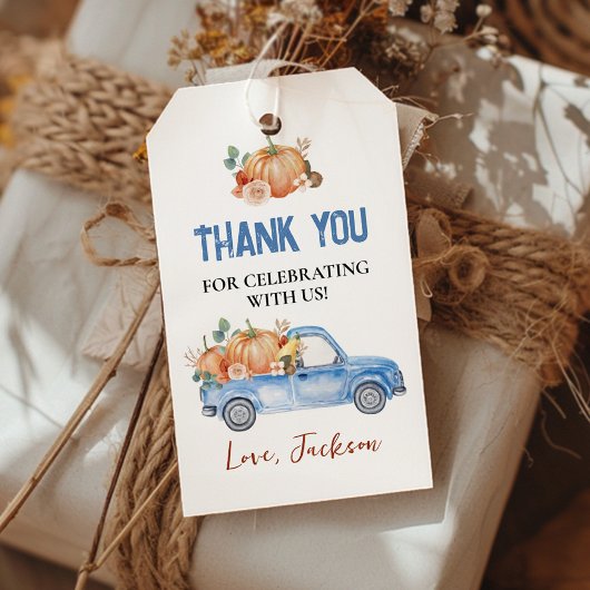 Étiquette de remerciement pour fête du camion de c