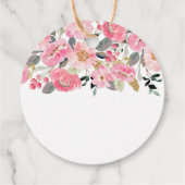 Étiquette de remerciement pour la fête du thé dans (Dos)