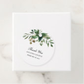 Étiquette de remerciement pour le feuillage de ver (En situation)