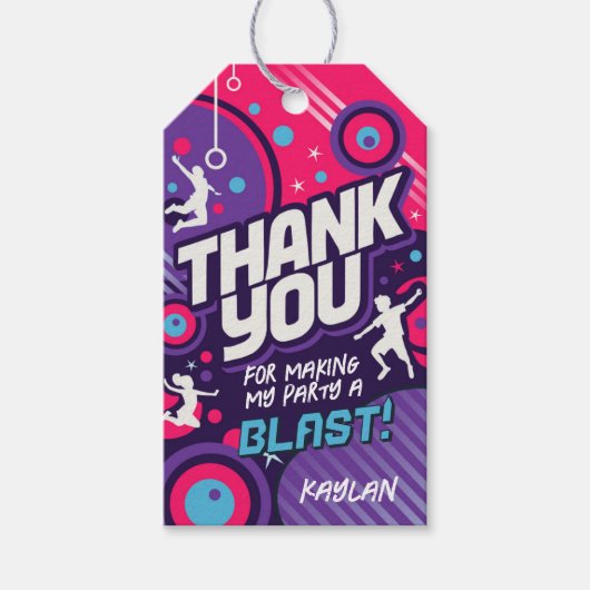 Étiquette de remerciement pour les cadeaux de fête (Devant)