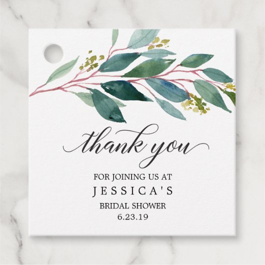 Étiquette de remerciement pour les végétaux (Devant)