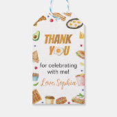 Étiquette de remerciement pour petit-déjeuner brun (Devant)