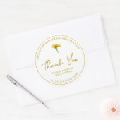 Étiquette de remerciement pour sirop de pissenlit  (Enveloppe)