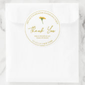 Étiquette de remerciement pour sirop de pissenlit  (Sac)