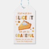 Étiquette de remerciement pour tarte à la citrouil (Devant)