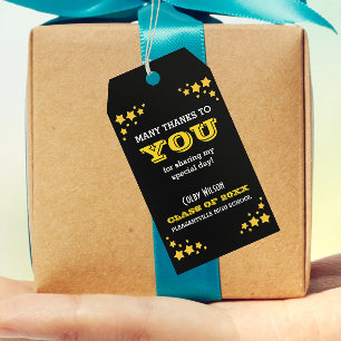 Étiquette de remerciement pour un problème de glan