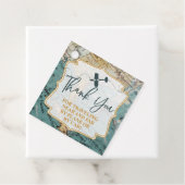 Étiquette de remerciement pour voyage aventure avi (En situation)