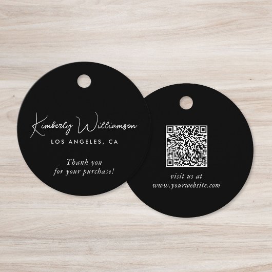 Étiquette de remerciement QR Code pour Entreprise