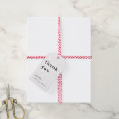 Étiquette de remerciement simple cadeau (Avec de la ficelle)