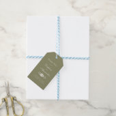 Étiquette de remerciement vert sauge (Avec de laficelle)