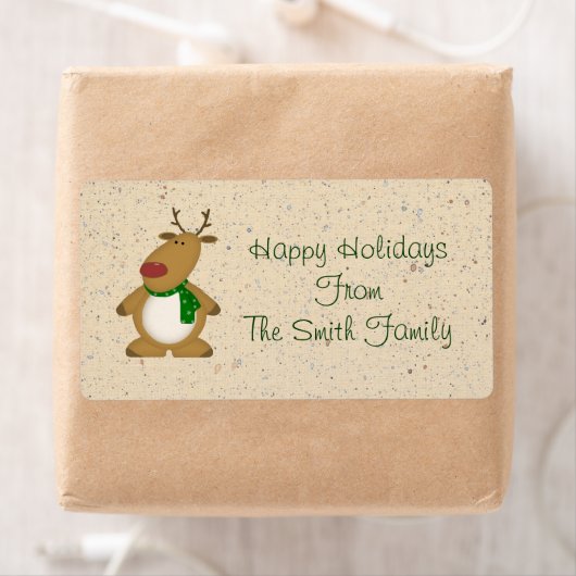 Étiquette de rennes du pays (En situation)