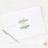 Étiquette de renvoi d'adresse en feuillage (Enveloppe)