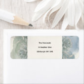 Étiquette de renvoi d'adresse Eucalyptus Bleu Arge (En situation)