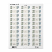 Étiquette de renvoi d'adresse Eucalyptus Bleu Arge (Feuille entière)
