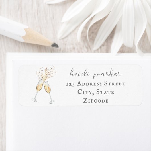 Étiquette de réponse Adresse Retour Toast au Champ (En situation)