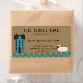 Étiquette DE RÉSERVATION PRIMITIVE SUR KRAFT (En situation)