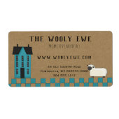 Étiquette DE RÉSERVATION PRIMITIVE SUR KRAFT (Devant)