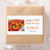 Étiquette de réserves de poivre 2 (En situation)