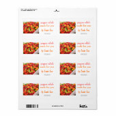 Étiquette de réserves de poivre 2 (Feuille entière)