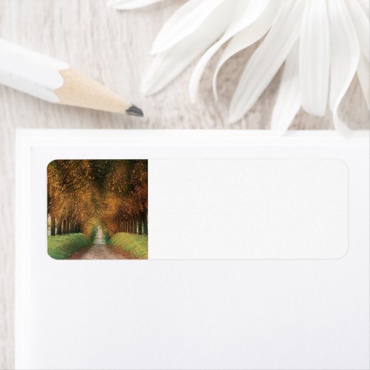 Étiquette de retour Automne (En situation)