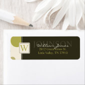 Étiquette de retour Big Dots (En situation)