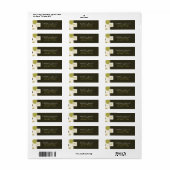 Étiquette de retour Big Dots (Feuille entière)