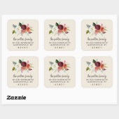 Étiquette de retour Boho Blooms d'automne (Feuille)