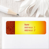 Étiquette de retour brodé amusant (En situation)