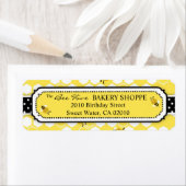 Étiquette de retour Bumble Bee (En situation)