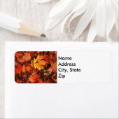 étiquette de retour d'adresse d'automne (En situation)