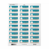 Étiquette de retour d'adresse Dollar de Sable Océa (Feuille entière)