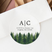 Étiquette de retour d'adresse personnalisée avec d