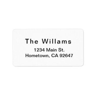 Étiquette de retour de base