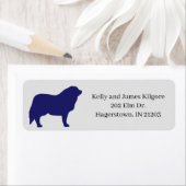 Étiquette de retour de chien des Pyrénées (En situation)