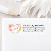 Étiquette de retour de conception cardiaque person (En situation)