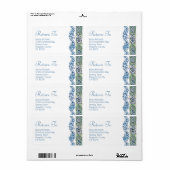 Étiquette de retour de Dragon d'aquarelle celtique (Feuille entière)