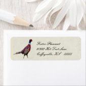 Étiquette de retour de faisan (En situation)