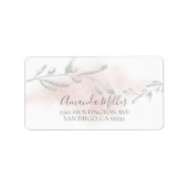 Étiquette de retour de feuille d'eau (Devant)