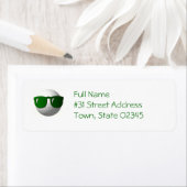 Étiquette de retour de la balle de golf cool (En situation)