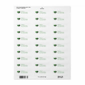 Étiquette de retour de la balle de golf cool (Feuille entière)