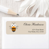 Étiquette de retour de l'abeille de miel mou de ca (En situation)