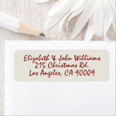 Étiquette de retour de l'amour de Noël (En situation)