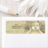 Étiquette de retour de l'ange bébé victorien (En situation)