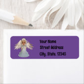 Étiquette de retour de l'ange de prière doux (En situation)