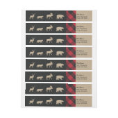 Étiquette de retour de l'anniversaire de la fête d (Feuille)