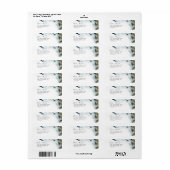 Étiquette de retour de l'aquarelle de la marine Ab (Feuille entière)