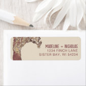 Étiquette de retour de l'arbre de chêne de coeur s (En situation)