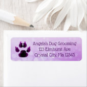 Étiquette de retour de logo professionnel personna (En situation)